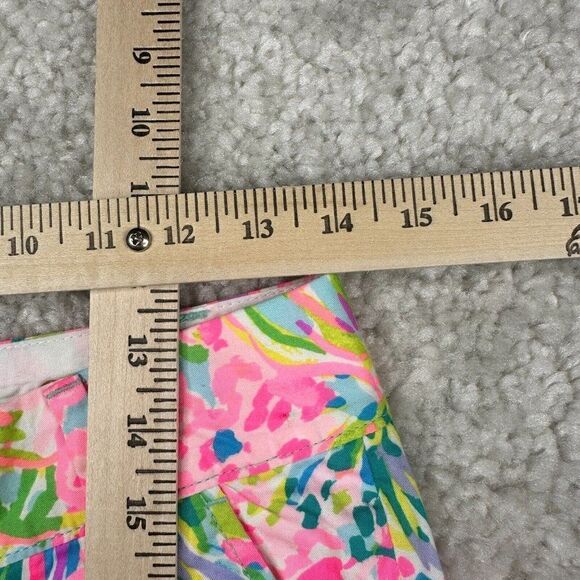 Lilly Pulitzer The Chipper Short Fan Sea Pants Pink NEW - Picture 9 of 14